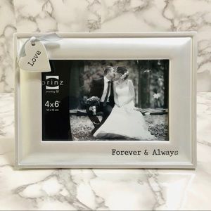 Wedding Forever & Always Love Silver Picture Frame